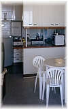 Kitchen in Pehuenche Apartments in Chile