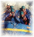 grade 5 rafter going through some ruff water on one of the great rivers of chile